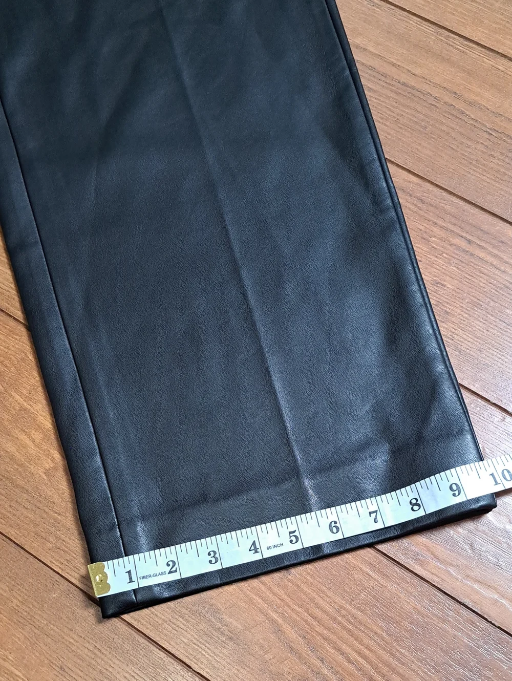 J.Crew Black Faux Leather Wide Leg Pants High Rise NWOT 12